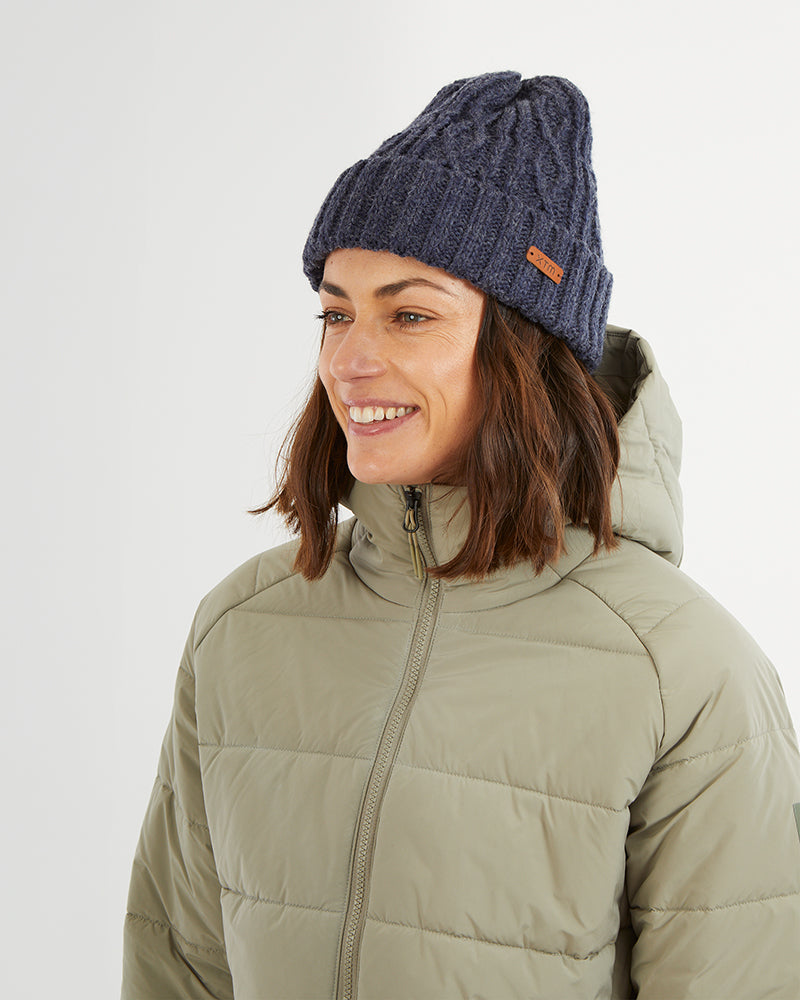 XTM Brooke Womens Wool-Blend Knit Beanie