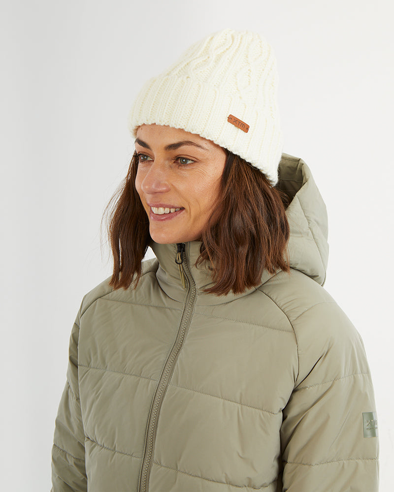 XTM Brooke Womens Wool-Blend Knit Beanie