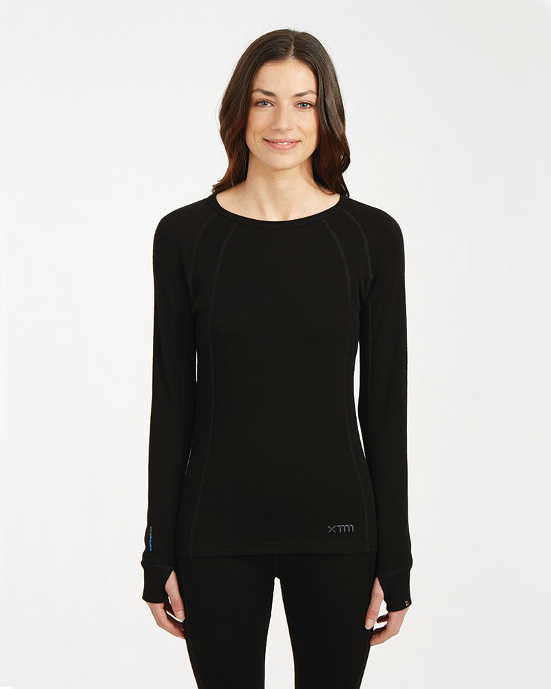 XTM Ladies Merino 230 Wool Thermal Long Sleeve Top - Ski and Board Online