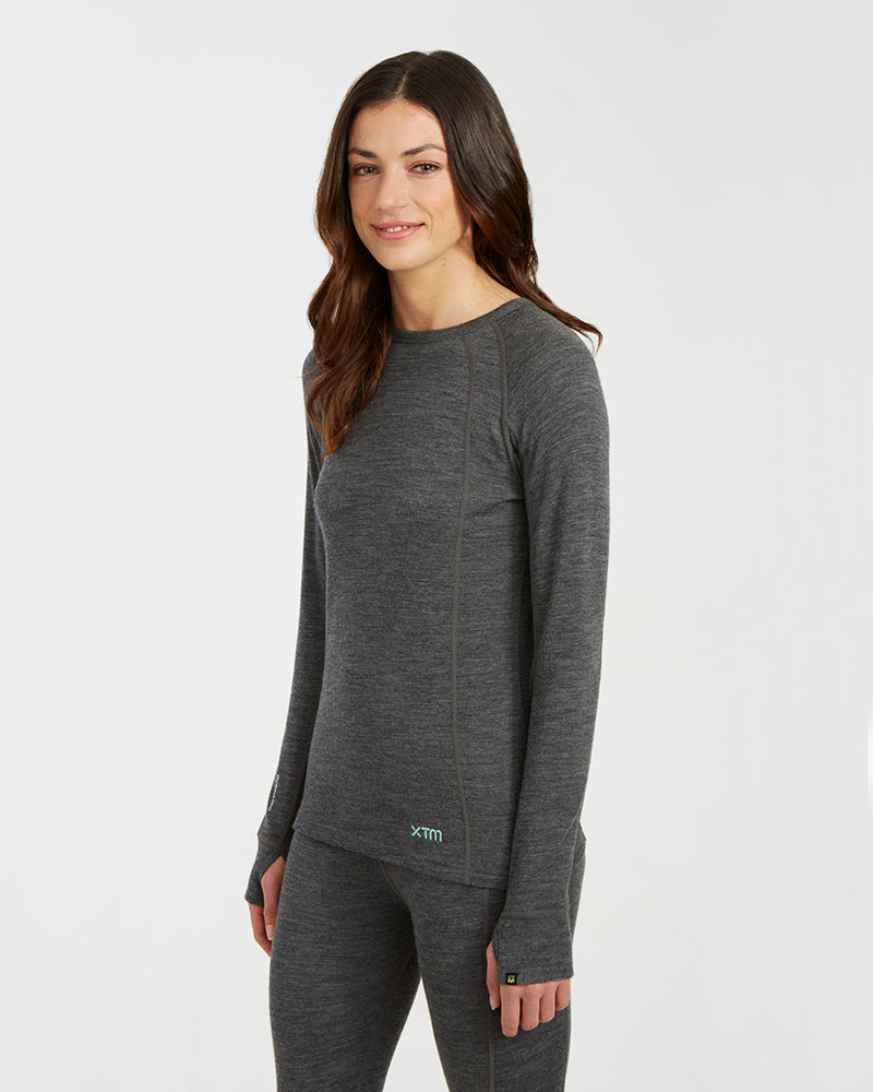 XTM Ladies Merino 230 Wool Thermal Long Sleeve Top - Ski and Board Online