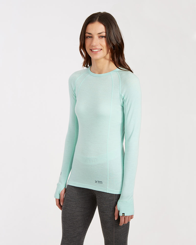 XTM Ladies Merino 230 Wool Thermal Long Sleeve Top - Ski and Board Online