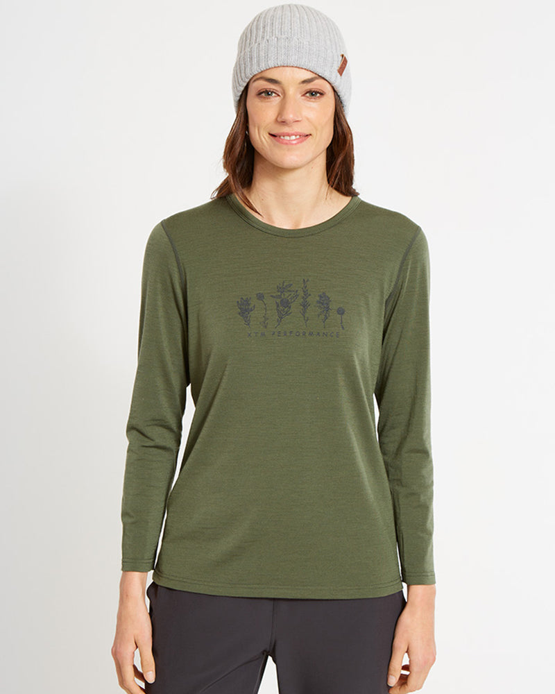 XTM Adventure 170 Merino Ladies Long Sleeve Thermal Top - Ski and Board Online