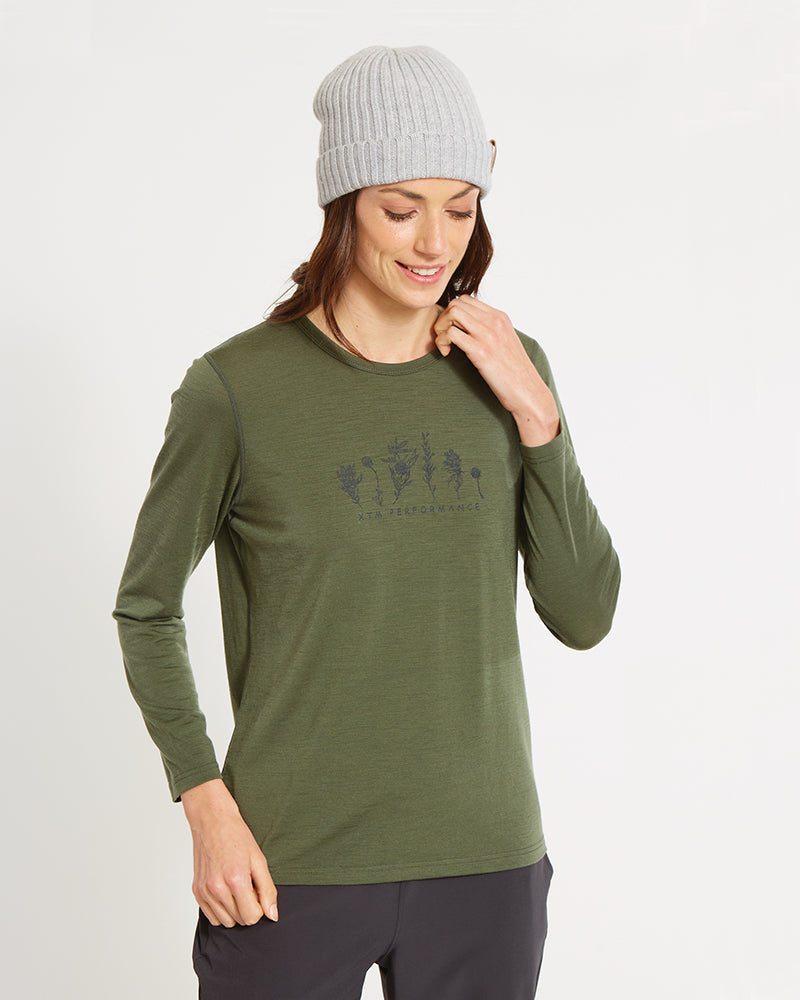 XTM Adventure 170 Merino Ladies Long Sleeve Thermal Top - Ski and Board Online