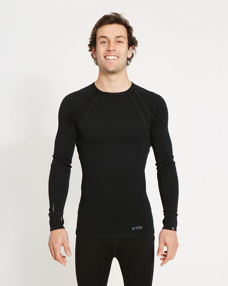 XTM Men's Merino 230 Wool Long Sleeve Thermal Top - Ski and Board Online