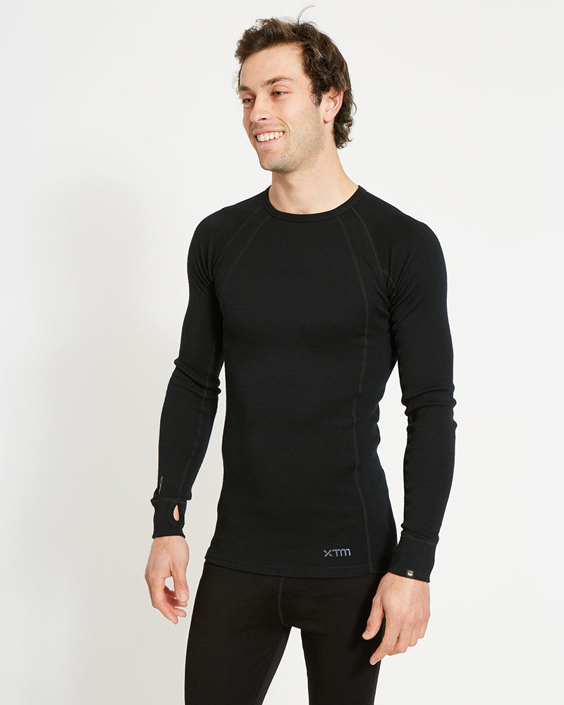 XTM Men's Merino 230 Wool Long Sleeve Thermal Top - Ski and Board Online