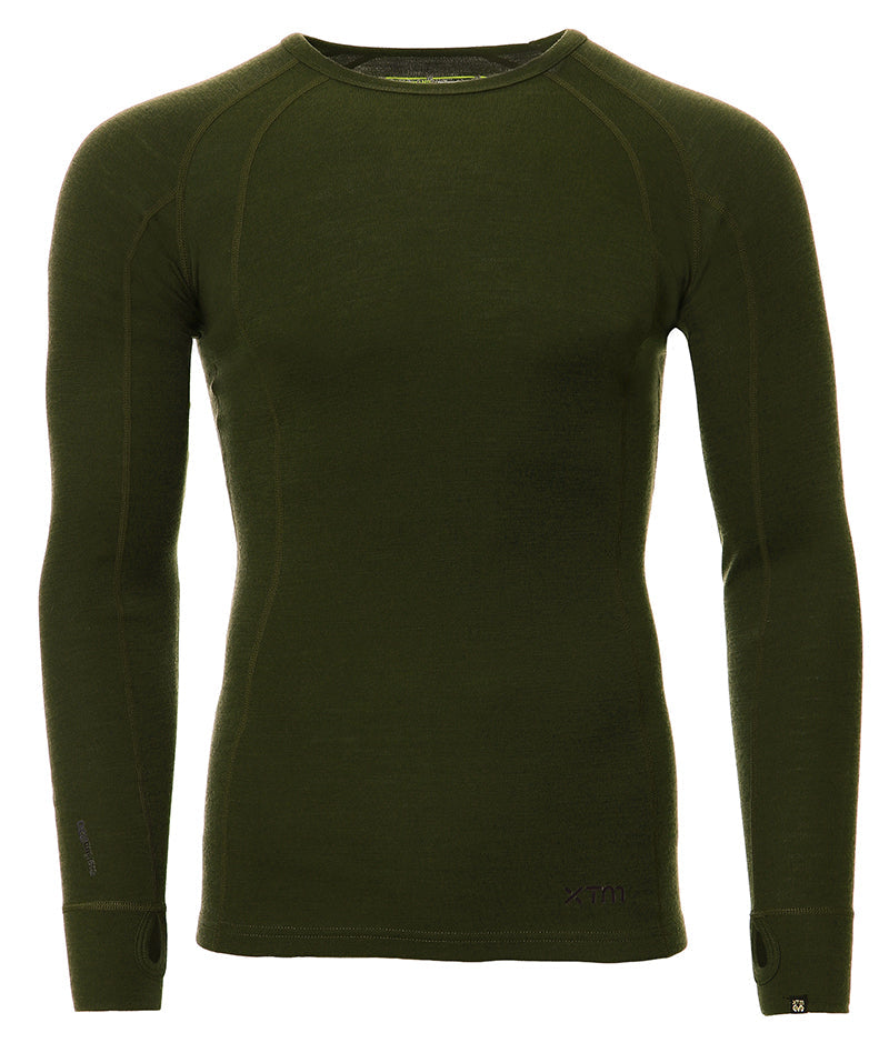XTM Men's Merino 230 Wool Long Sleeve Thermal Top - Ski and Board Online