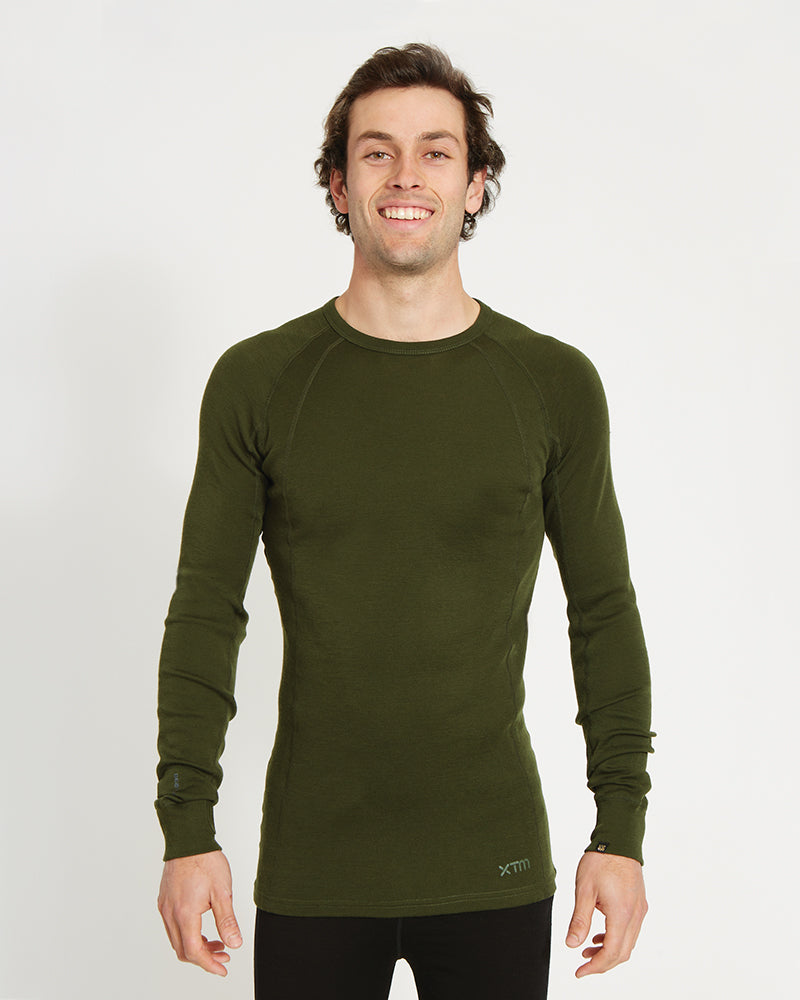 XTM Men's Merino 230 Wool Long Sleeve Thermal Top - Ski and Board Online
