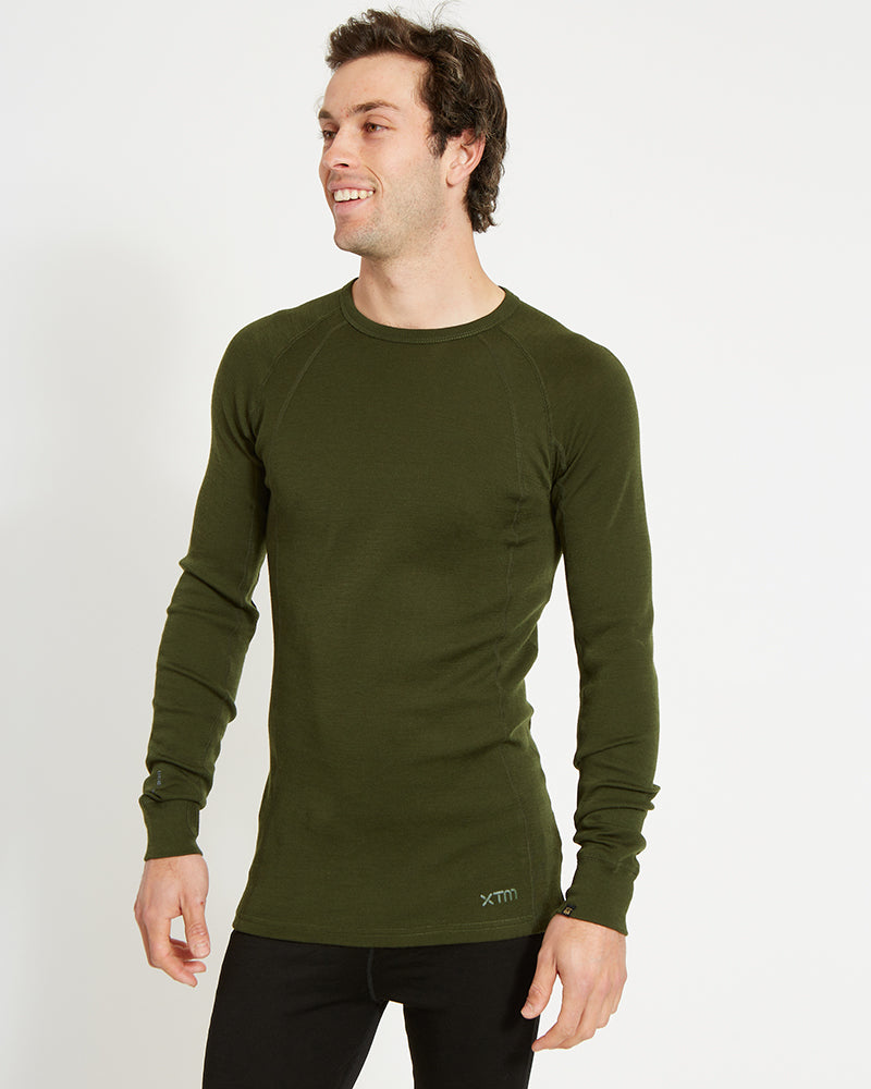 XTM Men's Merino 230 Wool Long Sleeve Thermal Top - Ski and Board Online