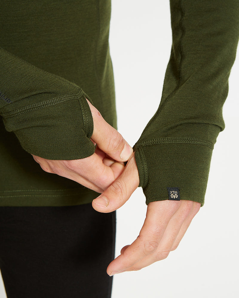 XTM Men's Merino 230 Wool Long Sleeve Thermal Top - Ski and Board Online