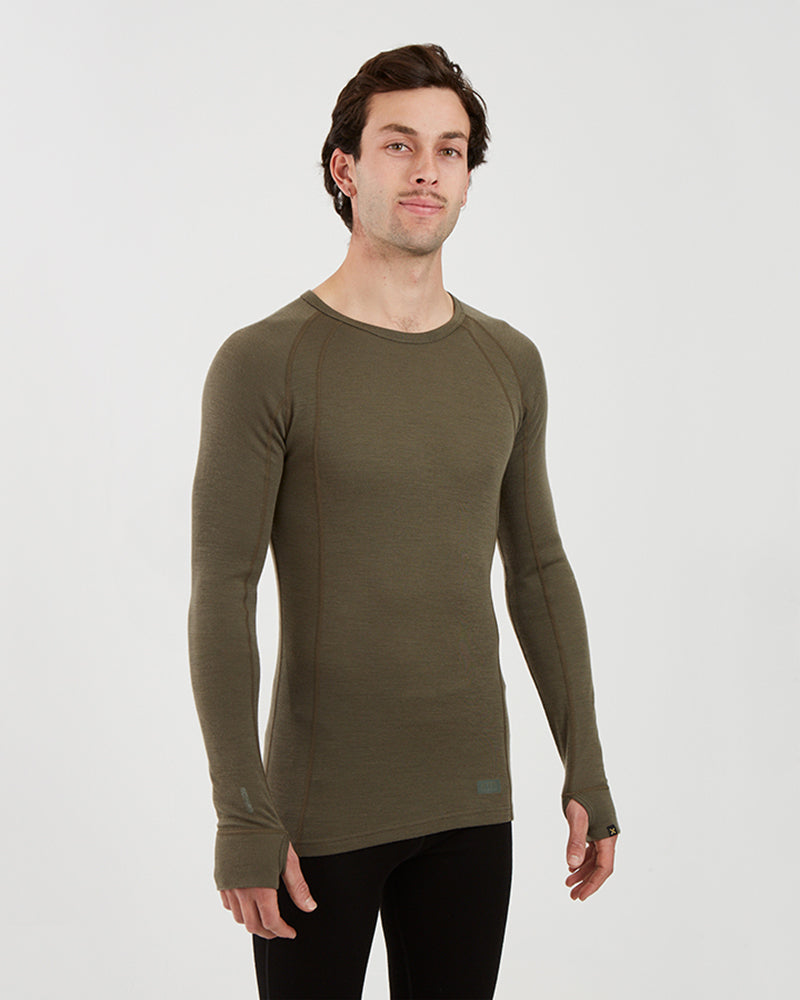 XTM Men's Merino 230 Wool Long Sleeve Thermal Top - Ski and Board Online