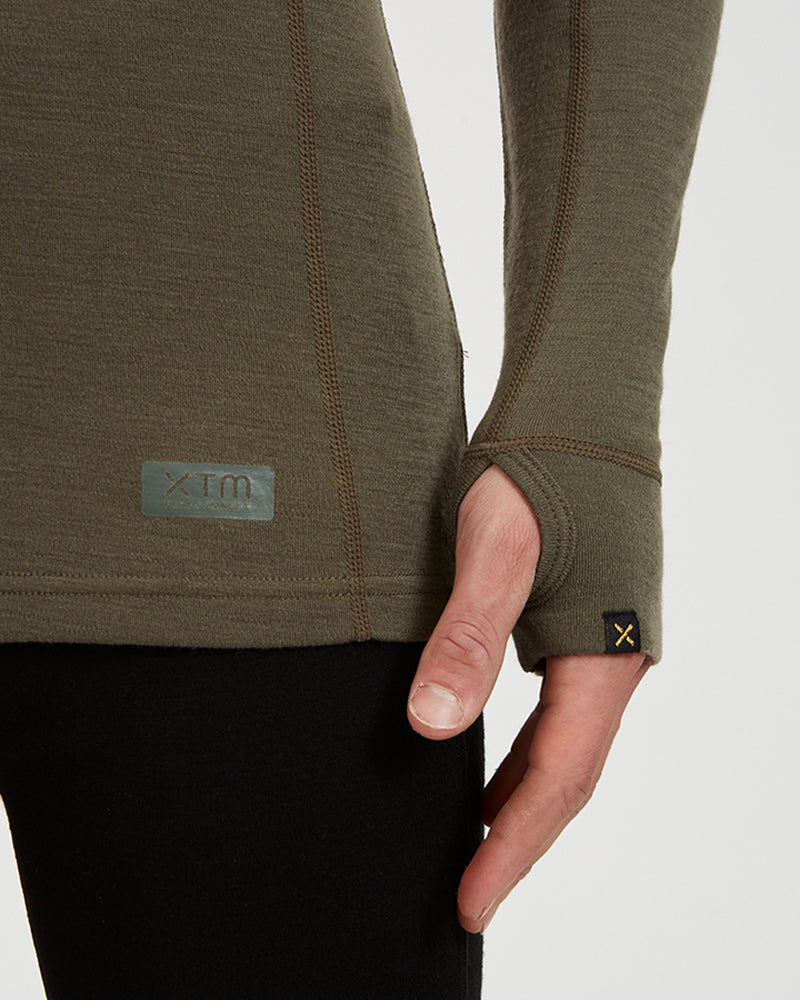XTM Men's Merino 230 Wool Long Sleeve Thermal Top - Ski and Board Online