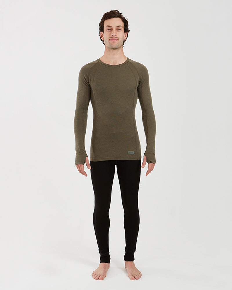 XTM Men's Merino 230 Wool Long Sleeve Thermal Top - Ski and Board Online