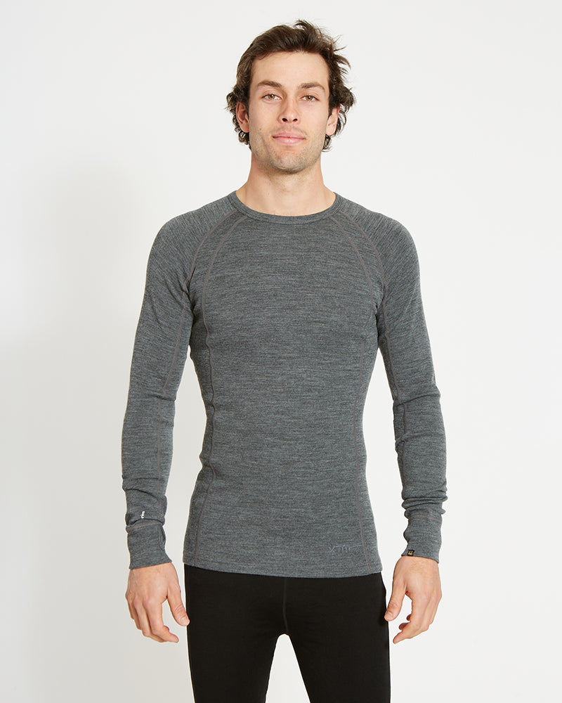 XTM Men's Merino 230 Wool Long Sleeve Thermal Top - Ski and Board Online