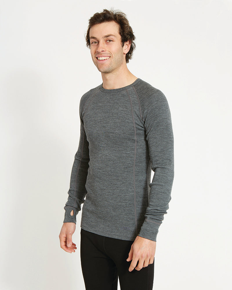 XTM Men's Merino 230 Wool Long Sleeve Thermal Top - Ski and Board Online