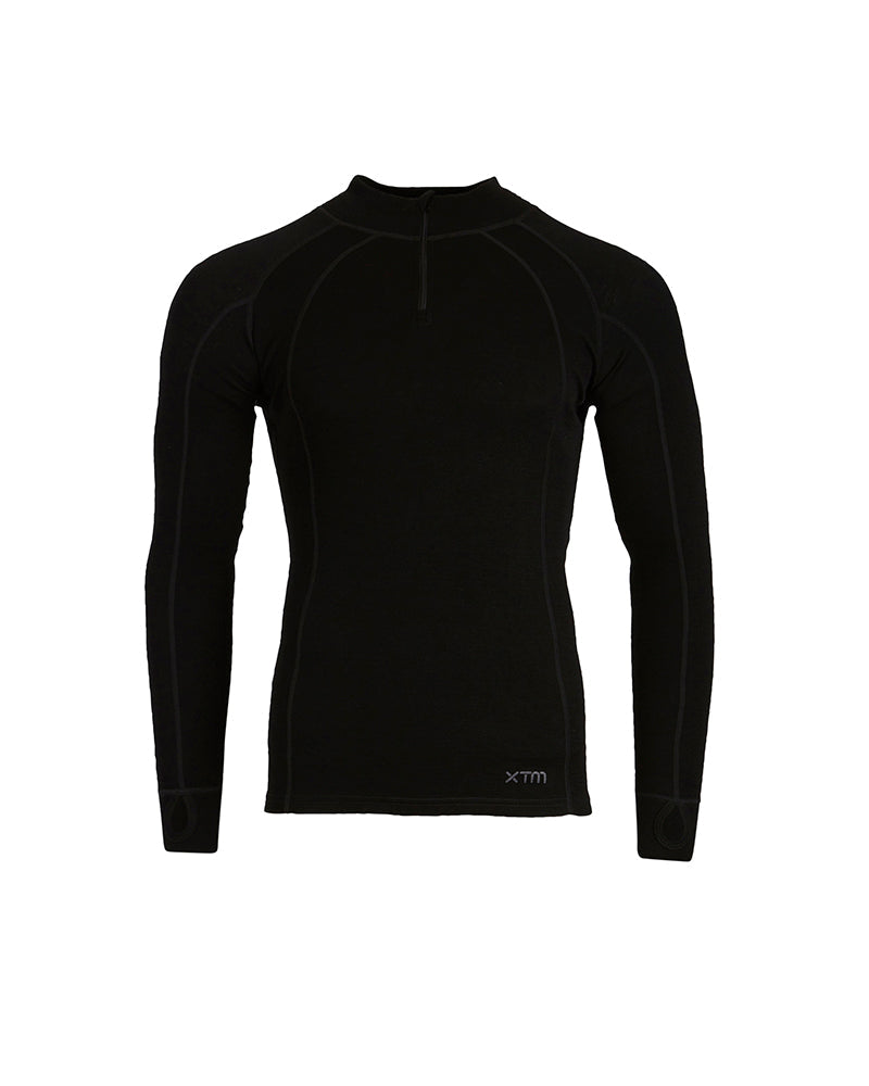 XTM Men's Merino 230 Wool Zip Neck Thermal Top - Ski and Board Online