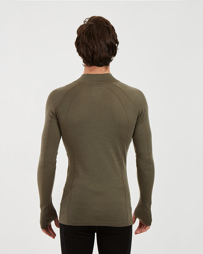 XTM Men's Merino 230 Wool Zip Neck Thermal Top - Ski and Board Online