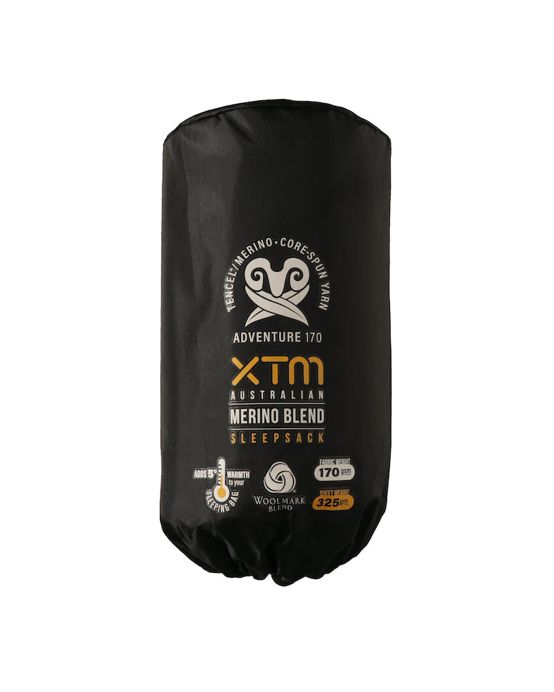 XTM Dreamliner 170 Merino Wool Sleeping Bag Liner - Ski and Board Online