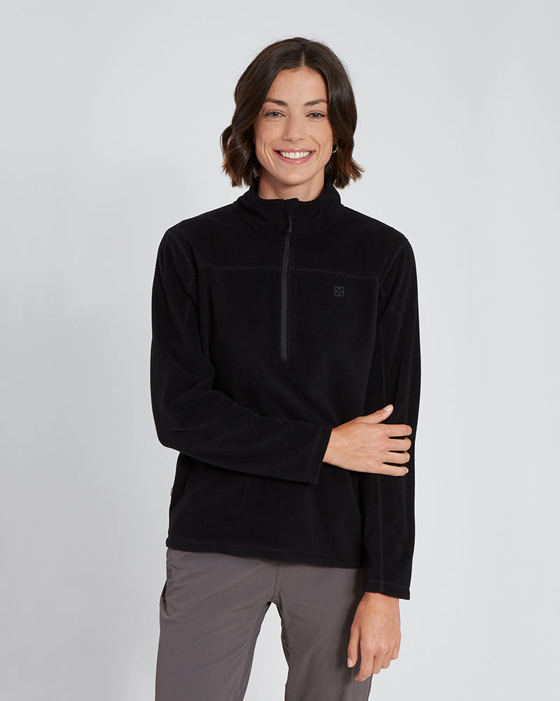 XTM Milanesia 1/4 Zip Neck Ladies Seawool Fleece - Ski and Board Online