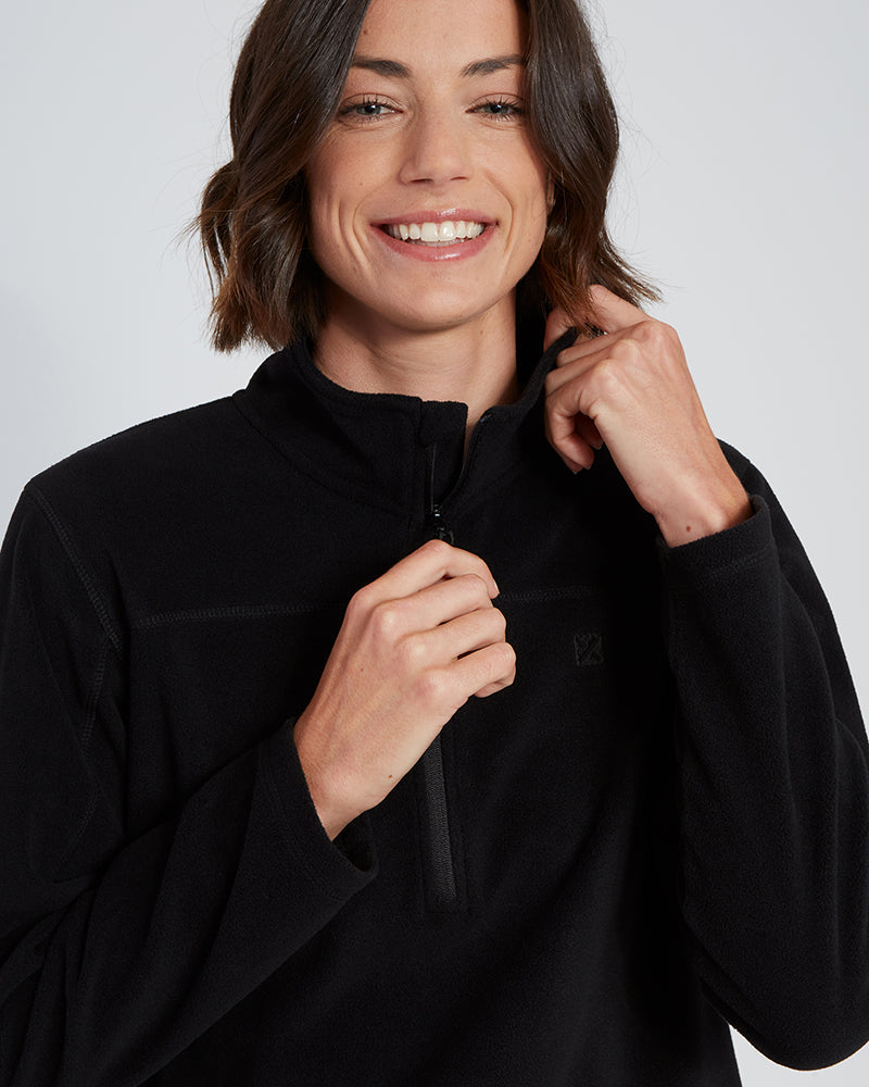 XTM Milanesia 1/4 Zip Neck Ladies Seawool Fleece - Ski and Board Online