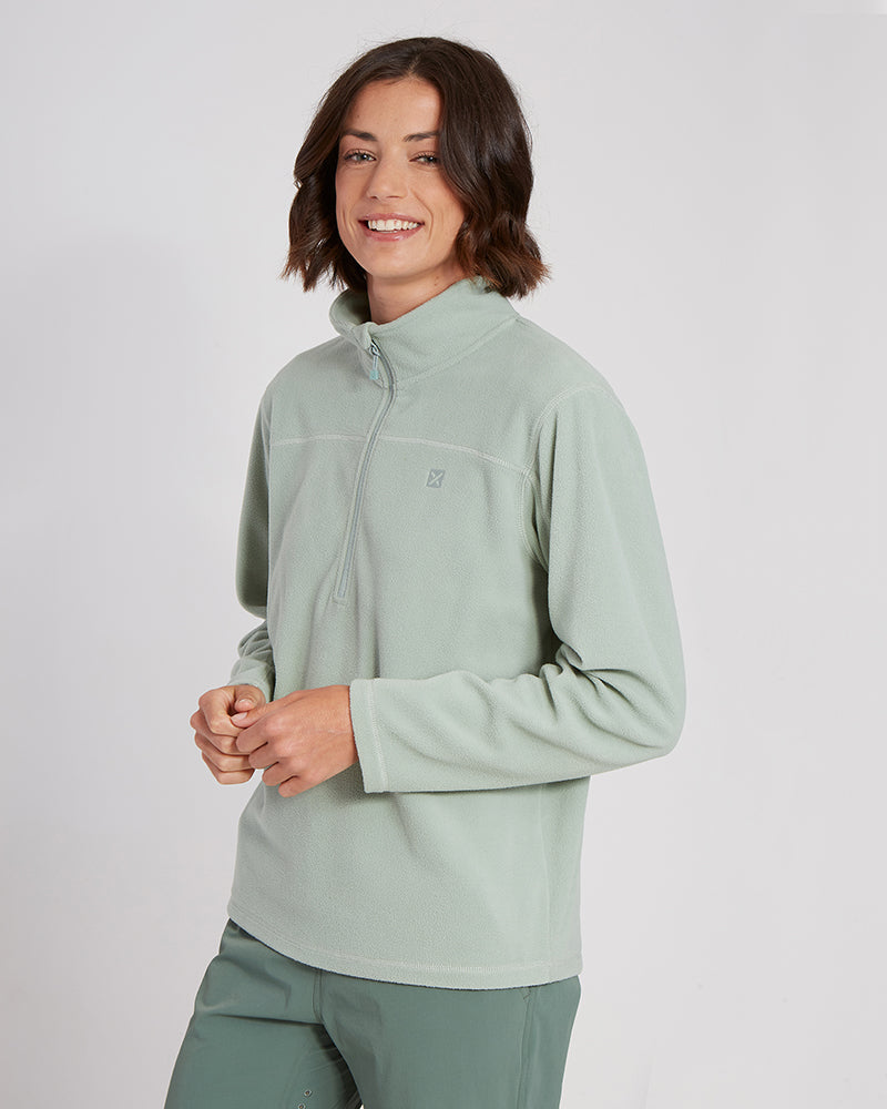 XTM Milanesia 1/4 Zip Neck Ladies Seawool Fleece - Ski and Board Online