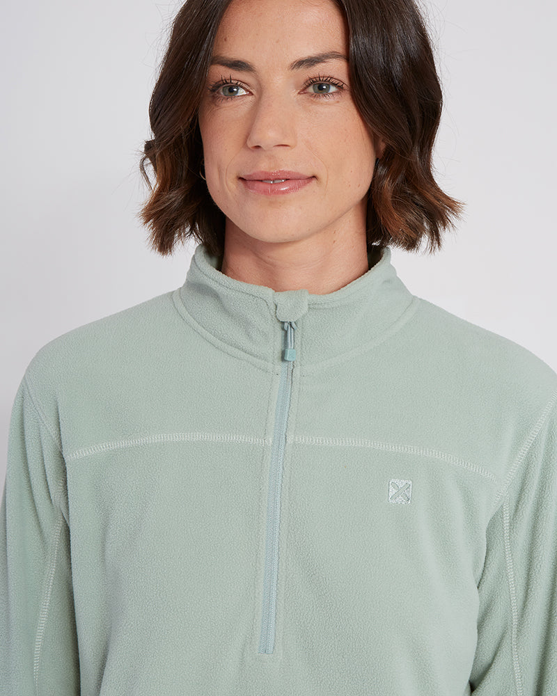 XTM Milanesia 1/4 Zip Neck Ladies Seawool Fleece - Ski and Board Online