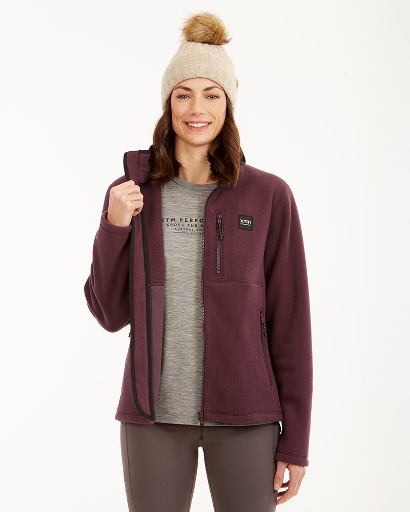 XTM Marley Womens DWR 270gsm Fleece Jacket - Ski and Board Online