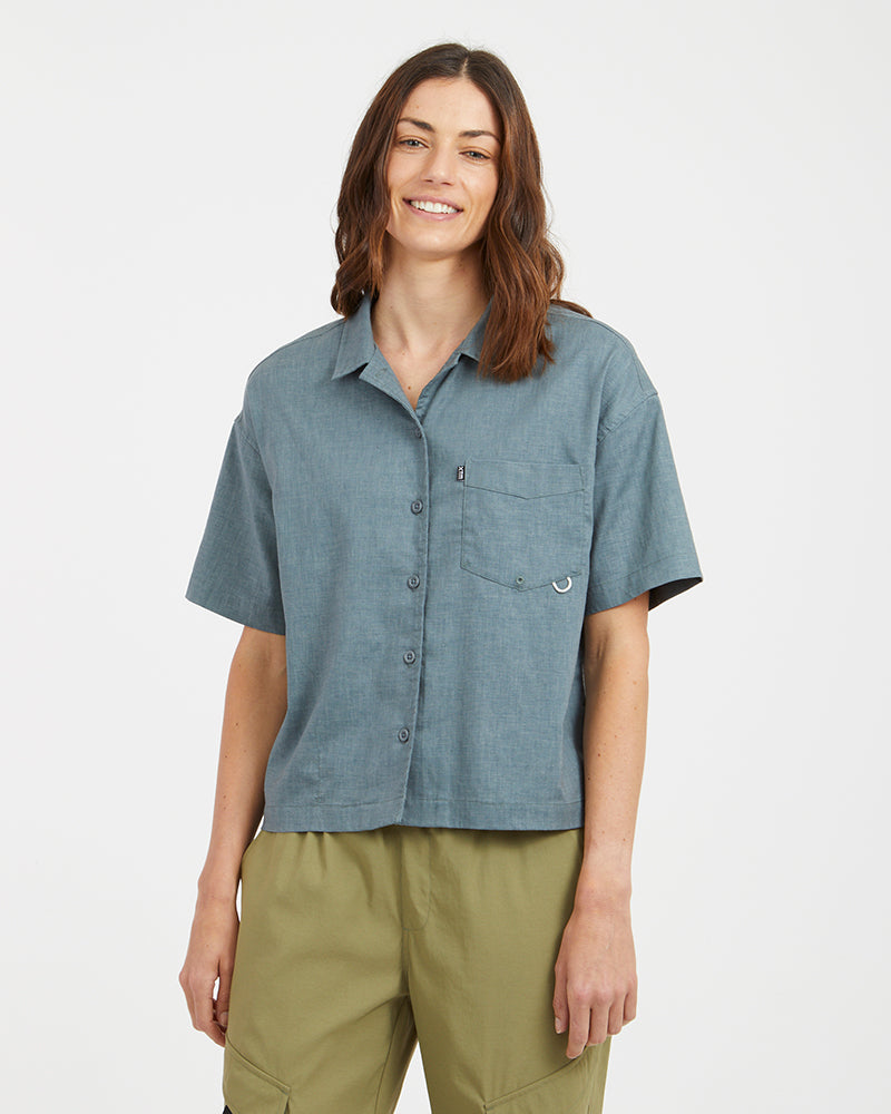 XTM Tea Tree Womens Hemp-Blend Hiking Short-Sleeve Shirt - Ski and Board Online