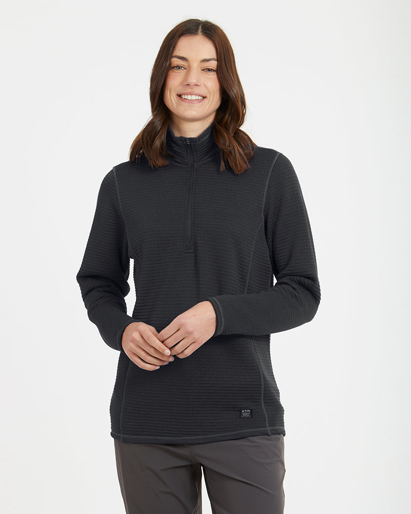 XTM Womens Merino AEROGRID Fleece Hiking Pullover - Ski and Board Online
