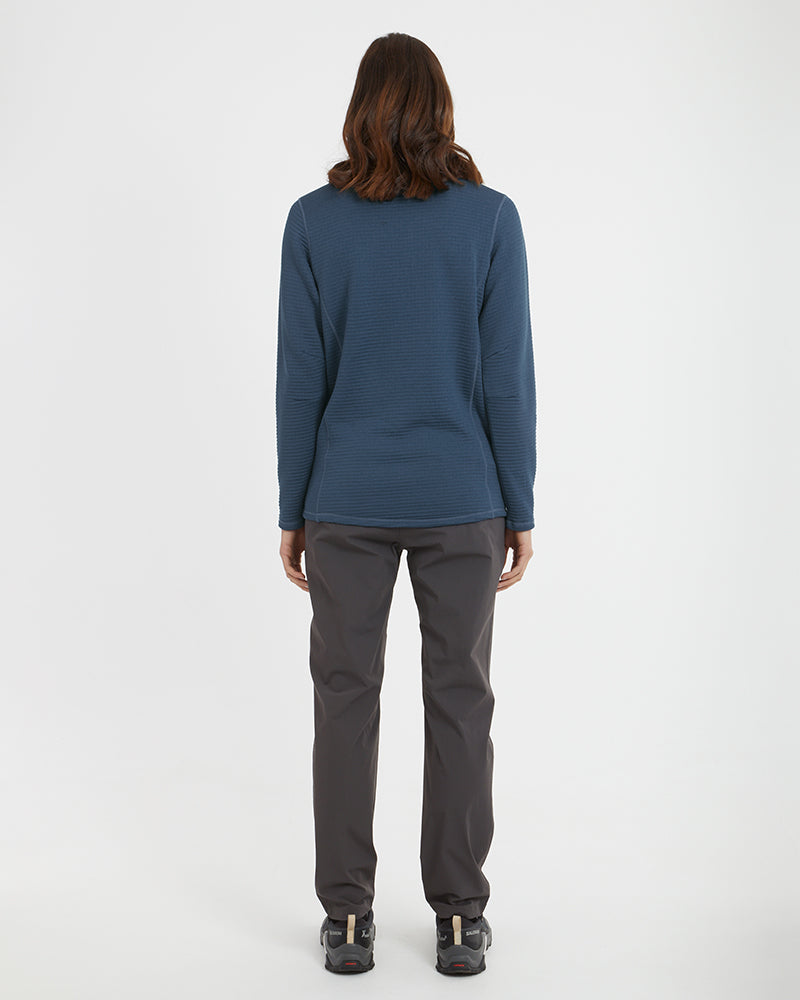 XTM Womens Merino AEROGRID Fleece Hiking Pullover - Ski and Board Online