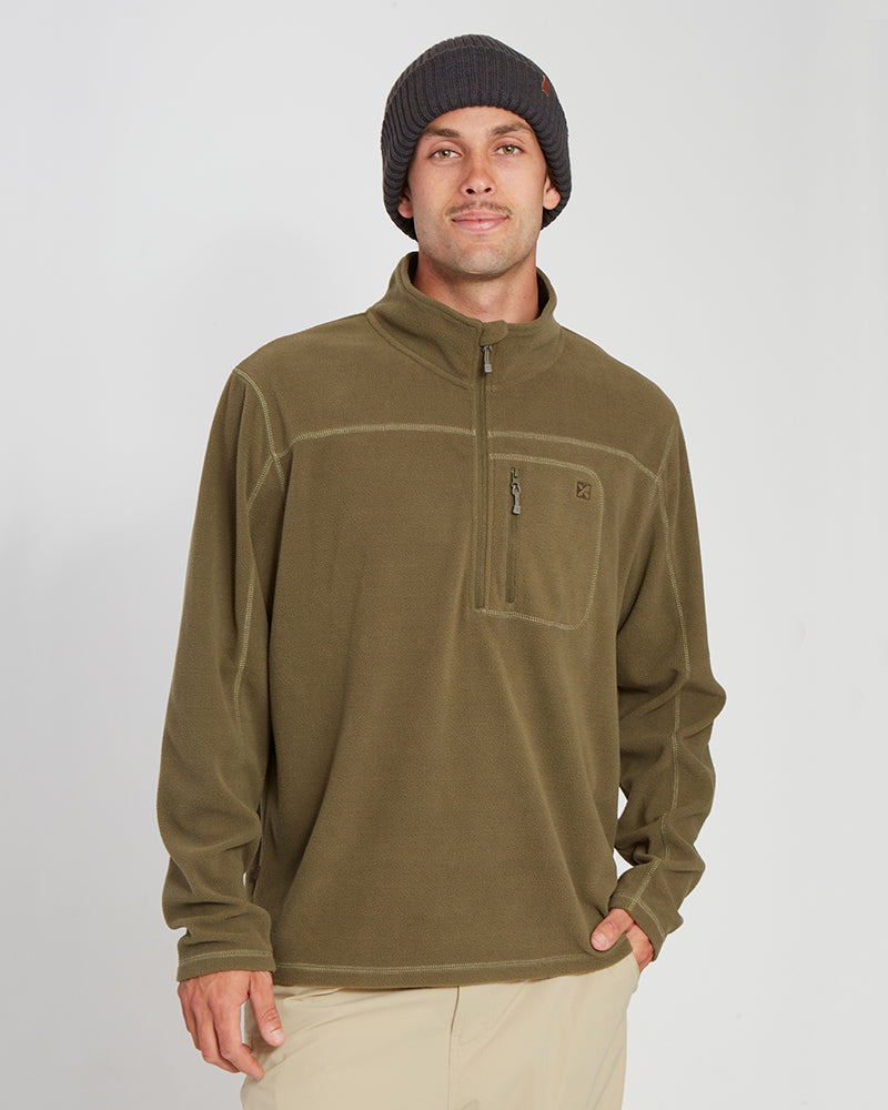 XTM Marengo 1/4 Zip Neck Mens Seawool Fleece - Ski and Board Online