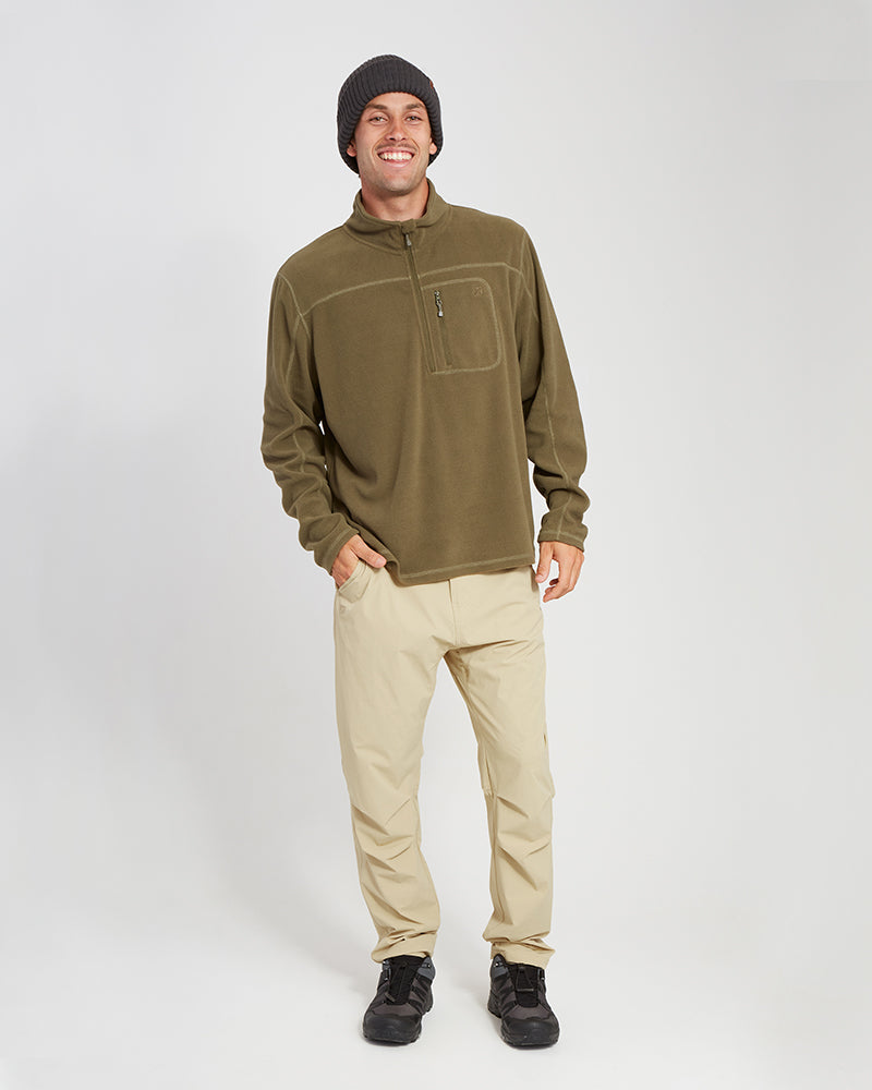 XTM Marengo 1/4 Zip Neck Mens Seawool Fleece - Ski and Board Online