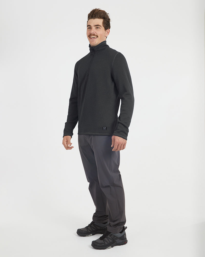 XTM Mens Merino AEROGRID Fleece Hiking Pullover - Ski and Board Online