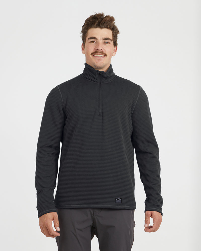 XTM Mens Merino AEROGRID Fleece Hiking Pullover - Ski and Board Online