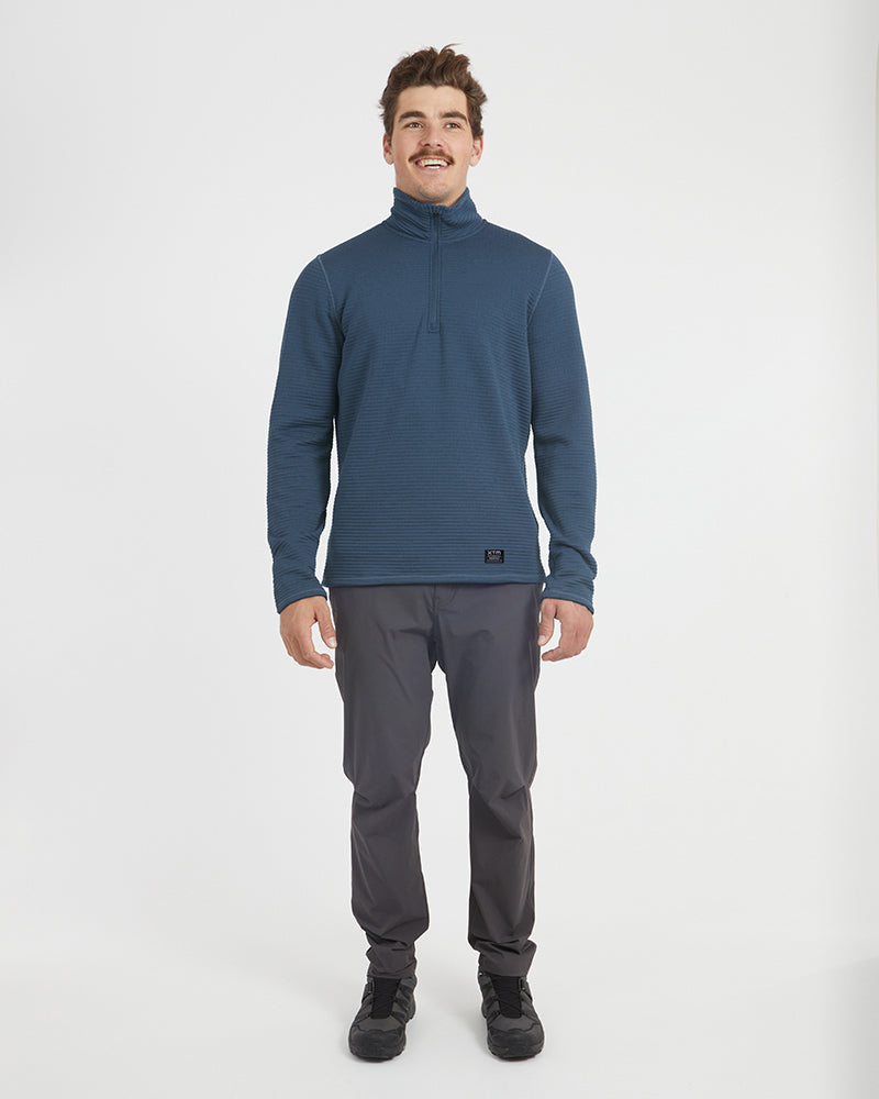XTM Mens Merino AEROGRID Fleece Hiking Pullover - Ski and Board Online