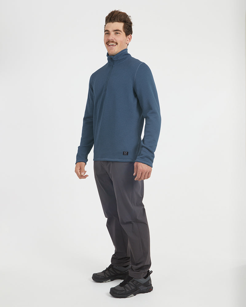 XTM Mens Merino AEROGRID Fleece Hiking Pullover - Ski and Board Online
