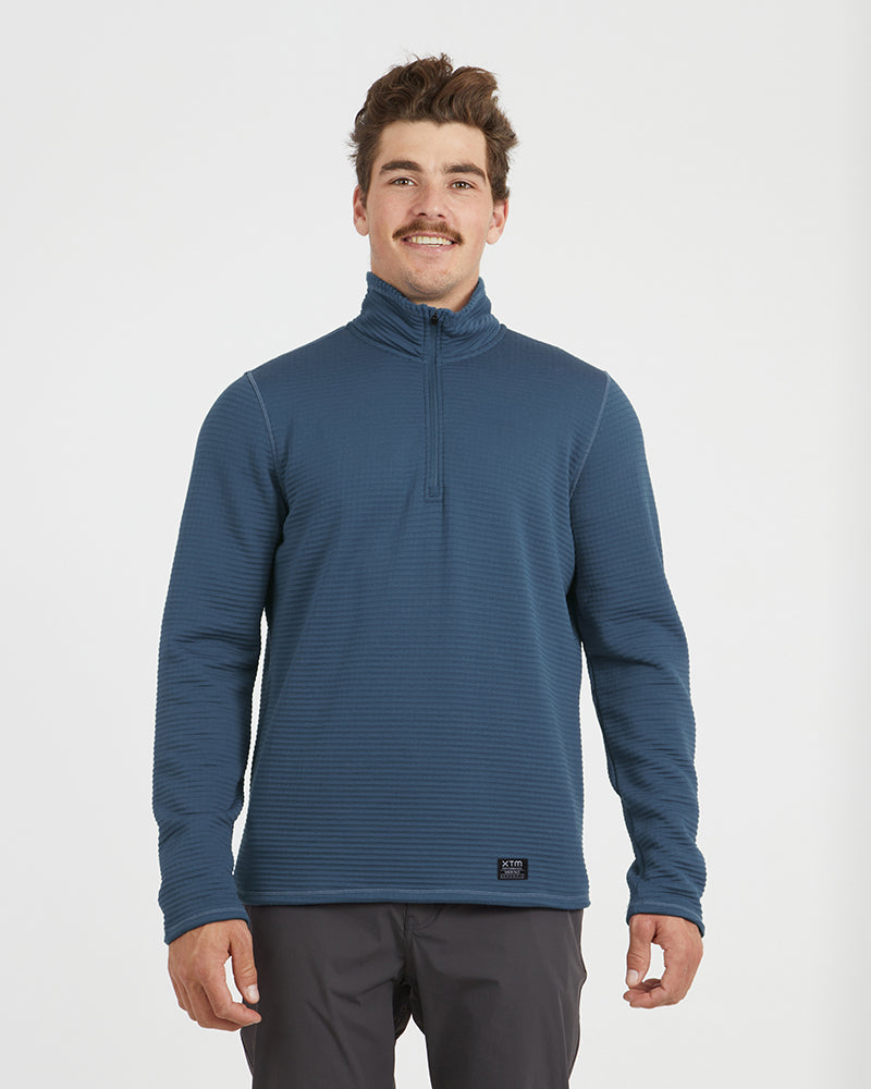XTM Mens Merino AEROGRID Fleece Hiking Pullover - Ski and Board Online