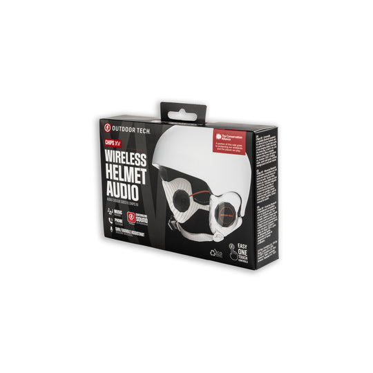 Box of Giro Outdoor Tech Wireless Helmet Audio system on a white background