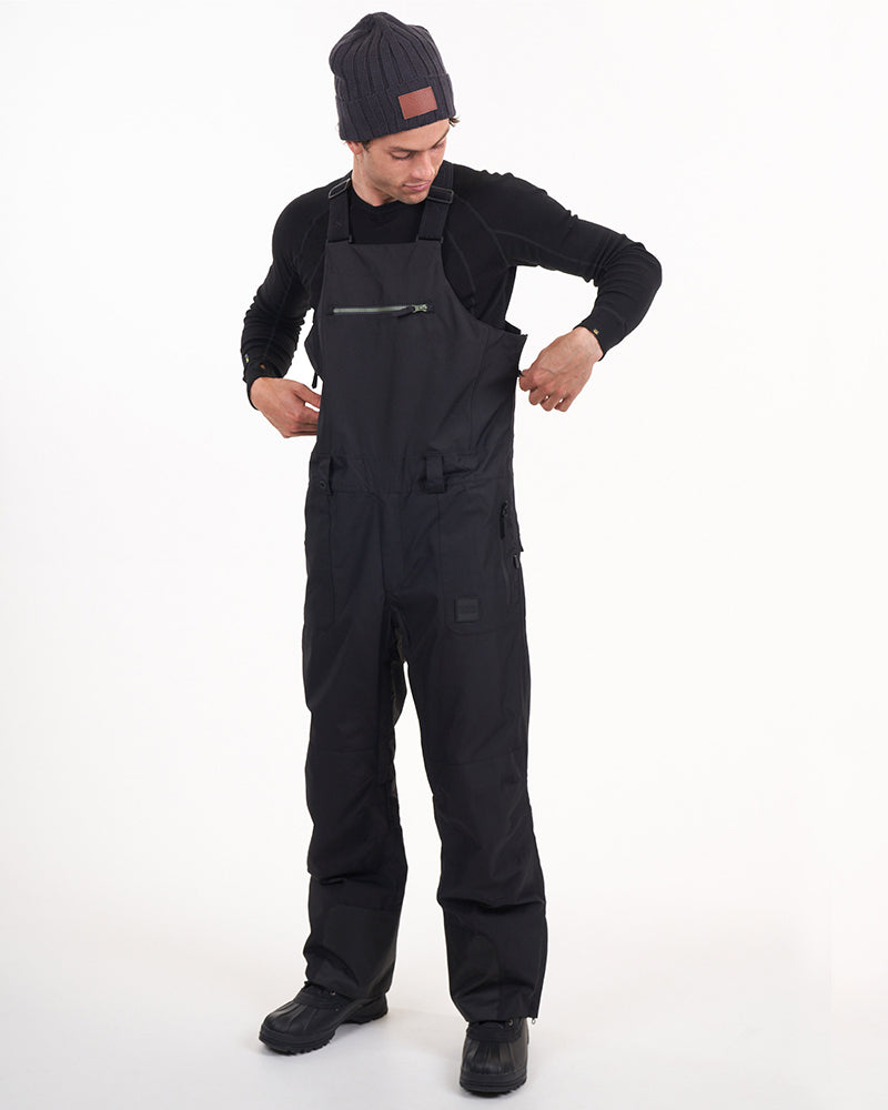 XTM Fletcher Mens Bib Snow Ski Pant - Black - Ski and Board Online