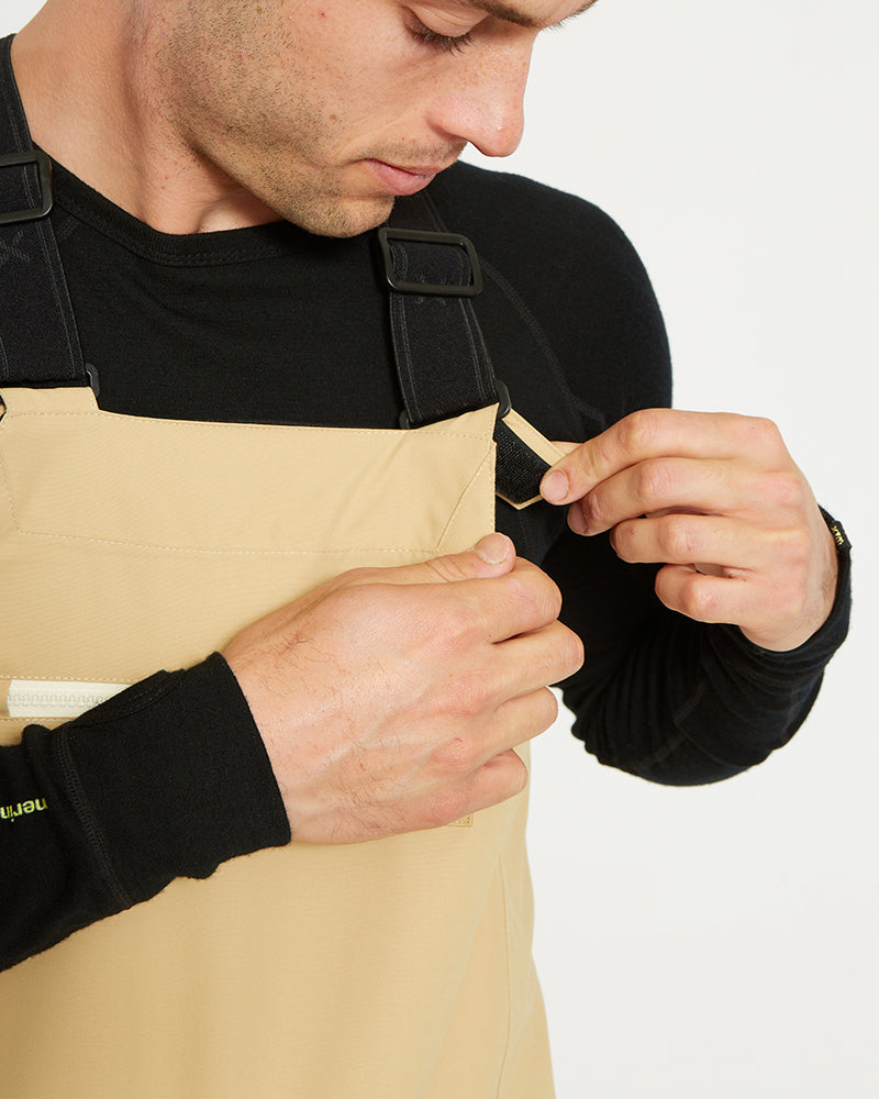 XTM Fletcher Mens Bib Snow Ski Pant - Sand - Ski and Board Online