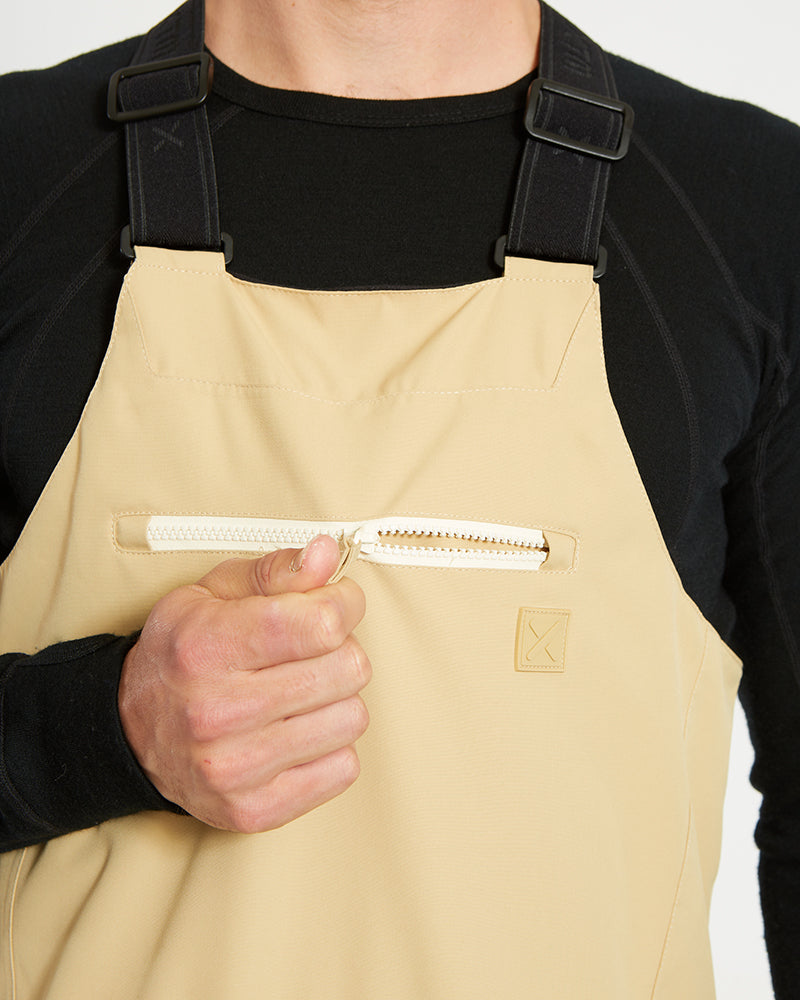 XTM Fletcher Mens Bib Snow Ski Pant - Sand - Ski and Board Online