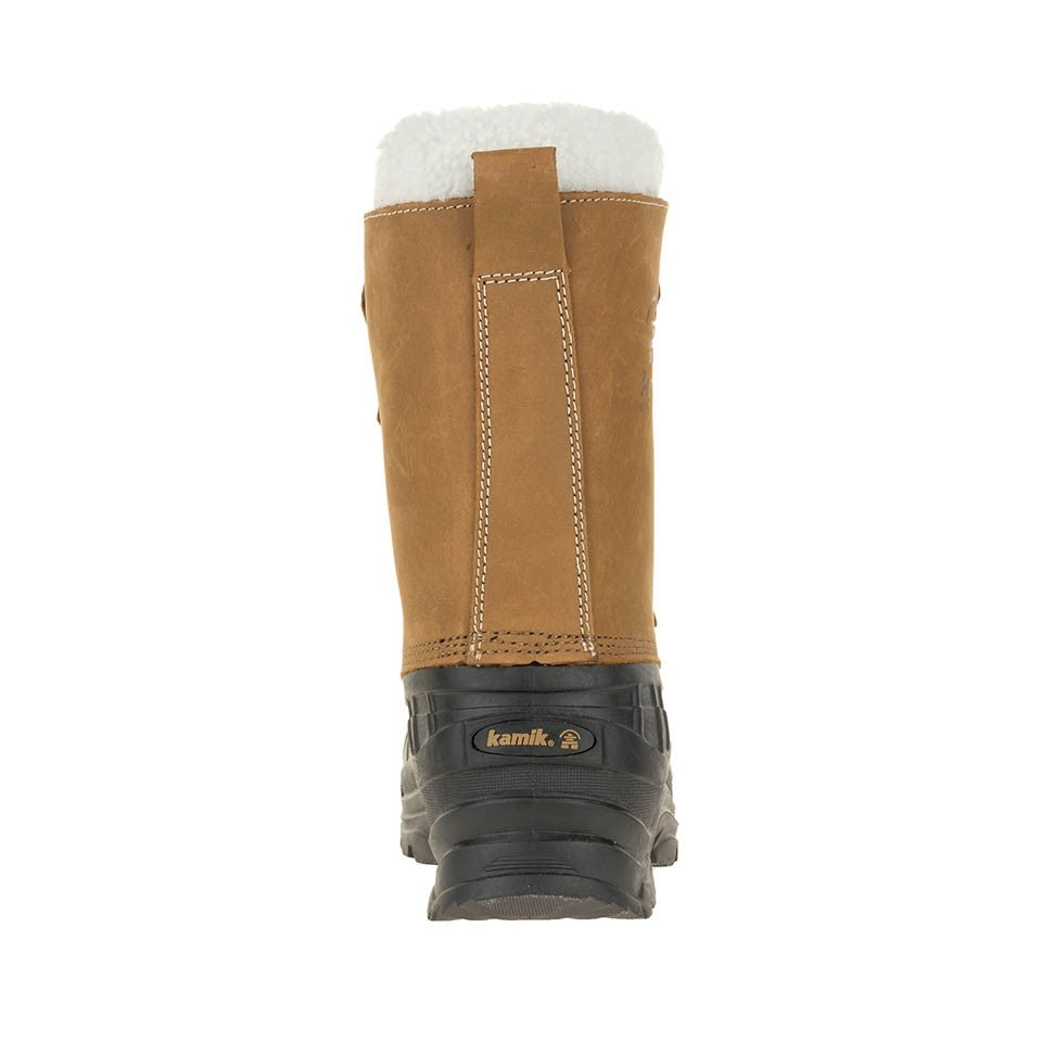 Kamik Alborg Mens Apres Snow Boots Tan 2020 back