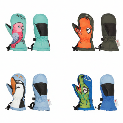 totally wild xtm mitten in 4 cute colourways for babies