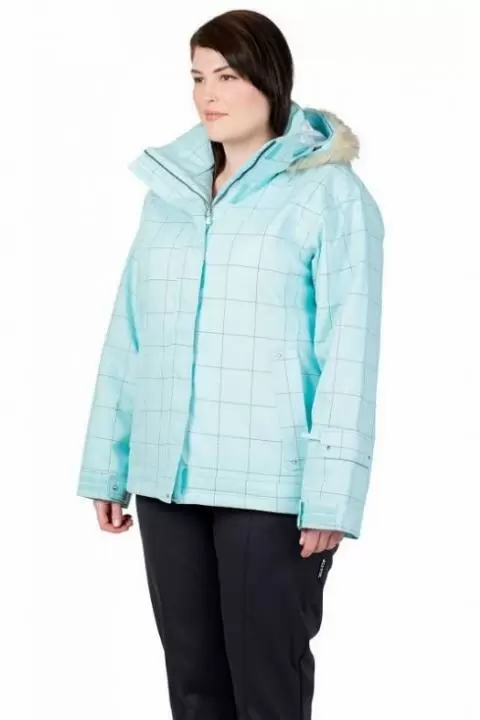 Buy Cartel Soho Womens Ski Plus Size Jacket Mint Plaid Online
