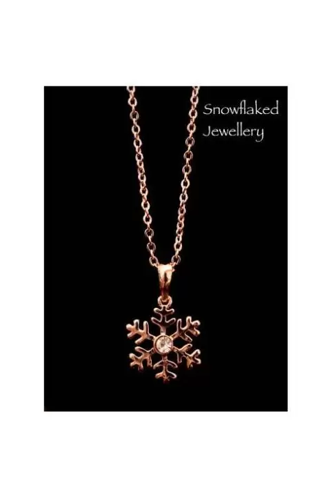 Crystal rose necklace best sale