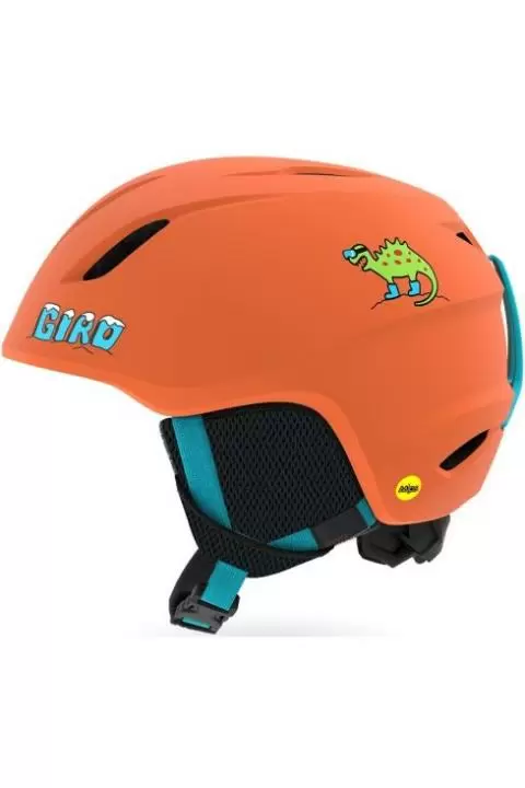 Buy GIRO Launch MIPS Kids Unisex Ski Helmet Deep Orange Dino Online