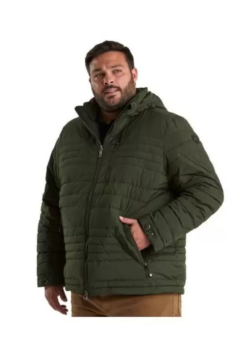 Mens big and tall puffer jacket top