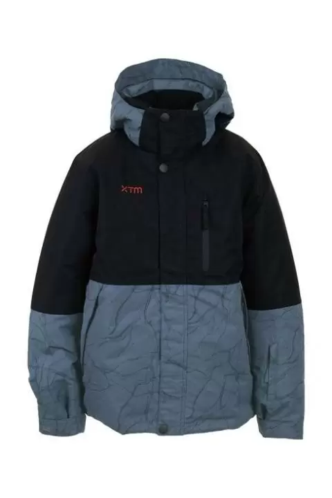 XTM Caden Boys Snow Jacket Ocean Marble 8 16 Years
