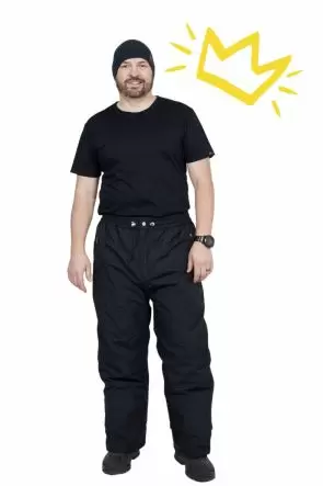 Big and tall snow pants mens top