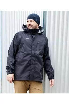 Buy XTM Kakadu Plus Size Mens Waterproof Rain Jacket Black