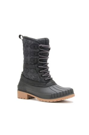Kamik Sienna2 Womens Apres Snow Boot Black Front